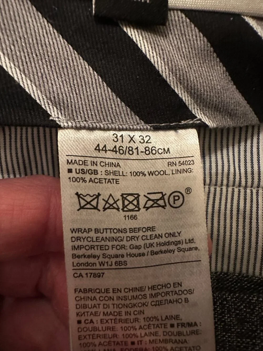 Banana Republic Gray Windowpane Dress Pants